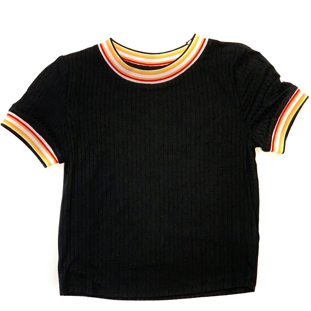 Ribbed Fabric Crop Top